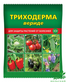 Триходерма вериде 30гр защита растений от болезней ВХ /150