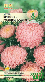 Астра Кремово - розовая башня (Евро семена) Ц