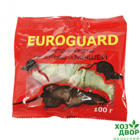 EUROGUARD тесто - брикеты от крыс и мышей 100гр /50
