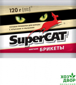 SUPER-CAT мягкий брикет 100гр пакет Август /50