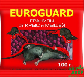 EUROGUARD гранулы от крыс и мышей 100гр  /50